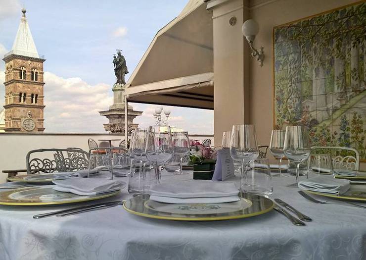 “terrazza dei papi” restaurant Mecenate Palace Hotel Rom “terrazza dei papi” restaurant Mecenate Palace Hotel Rom