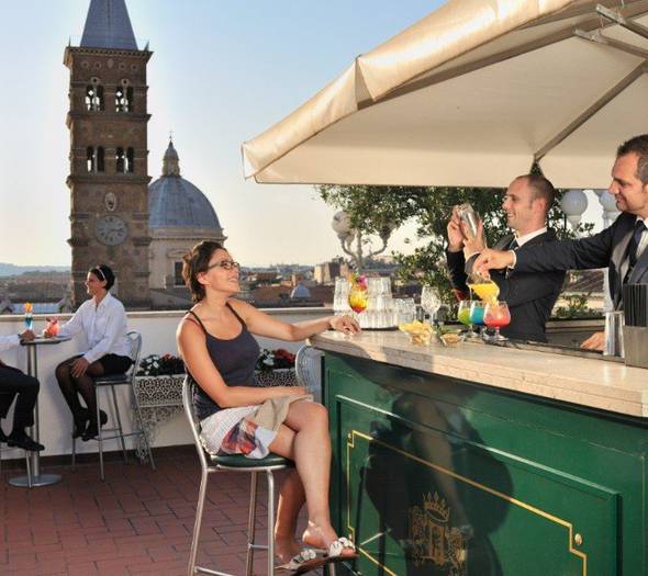 Sky bar Mecenate Palace Hotel Rom