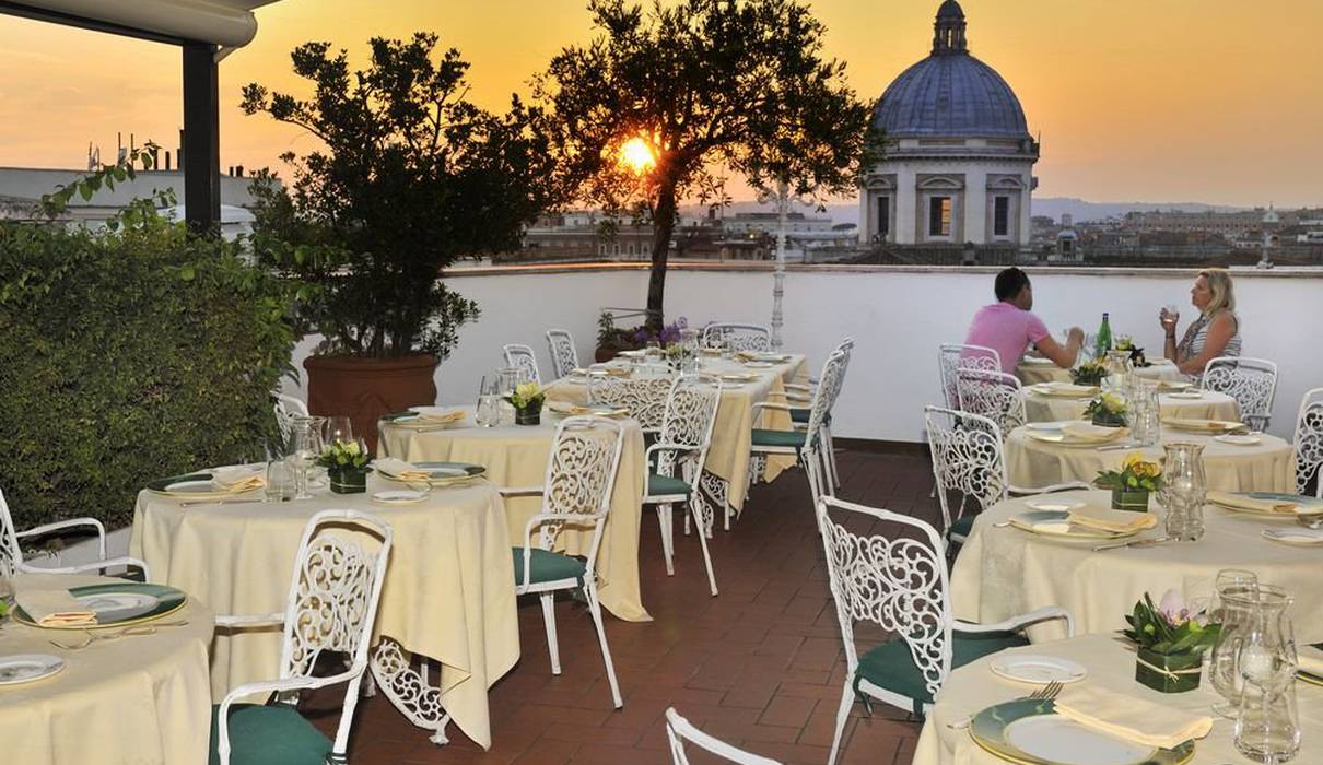 La Terraza dei Papi Mecenate Palace Hotel Rom